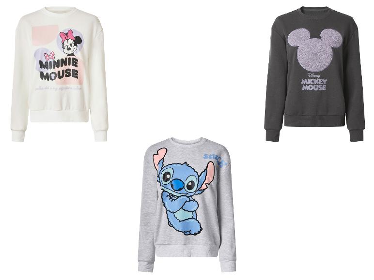 Bluzy Disney: biała Minnie Mouse, szara Mickey Mouse i szara Stitch.