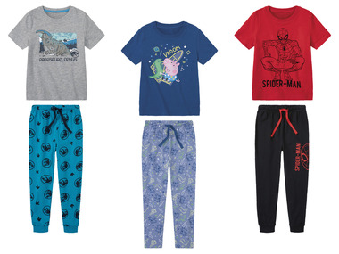 Piżama dziecięca z bawełną i postaciami z bajek (t-shirt + spodnie)
