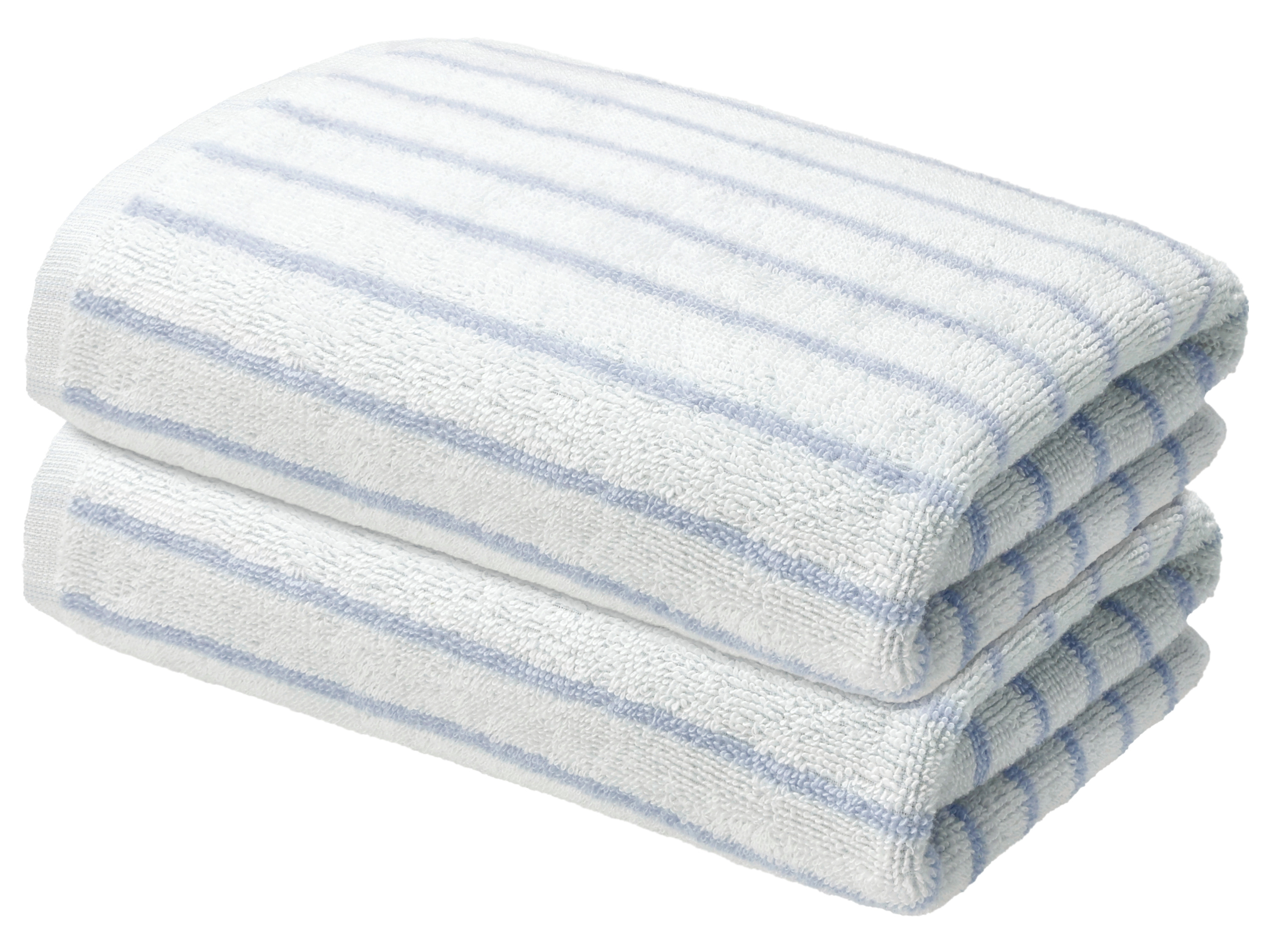 LIVARNO® Ręczniki frotte, 2 sztuki, 50 x 100 cm (Jasnoniebieski)