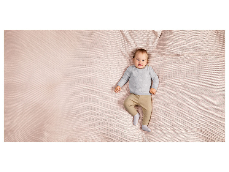Pełny ekran: lupilu Sweter niemowlęcy z bawełny, 1 sztuka - zdjęcie 3