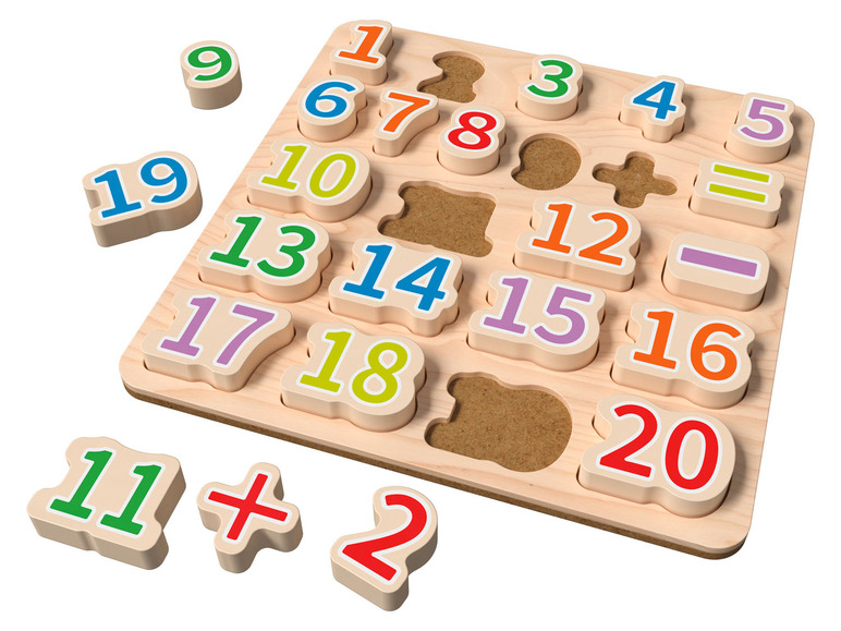 Pełny ekran: Playtive Puzzle edukacyjne z naturalnego drewna - zdjęcie 13