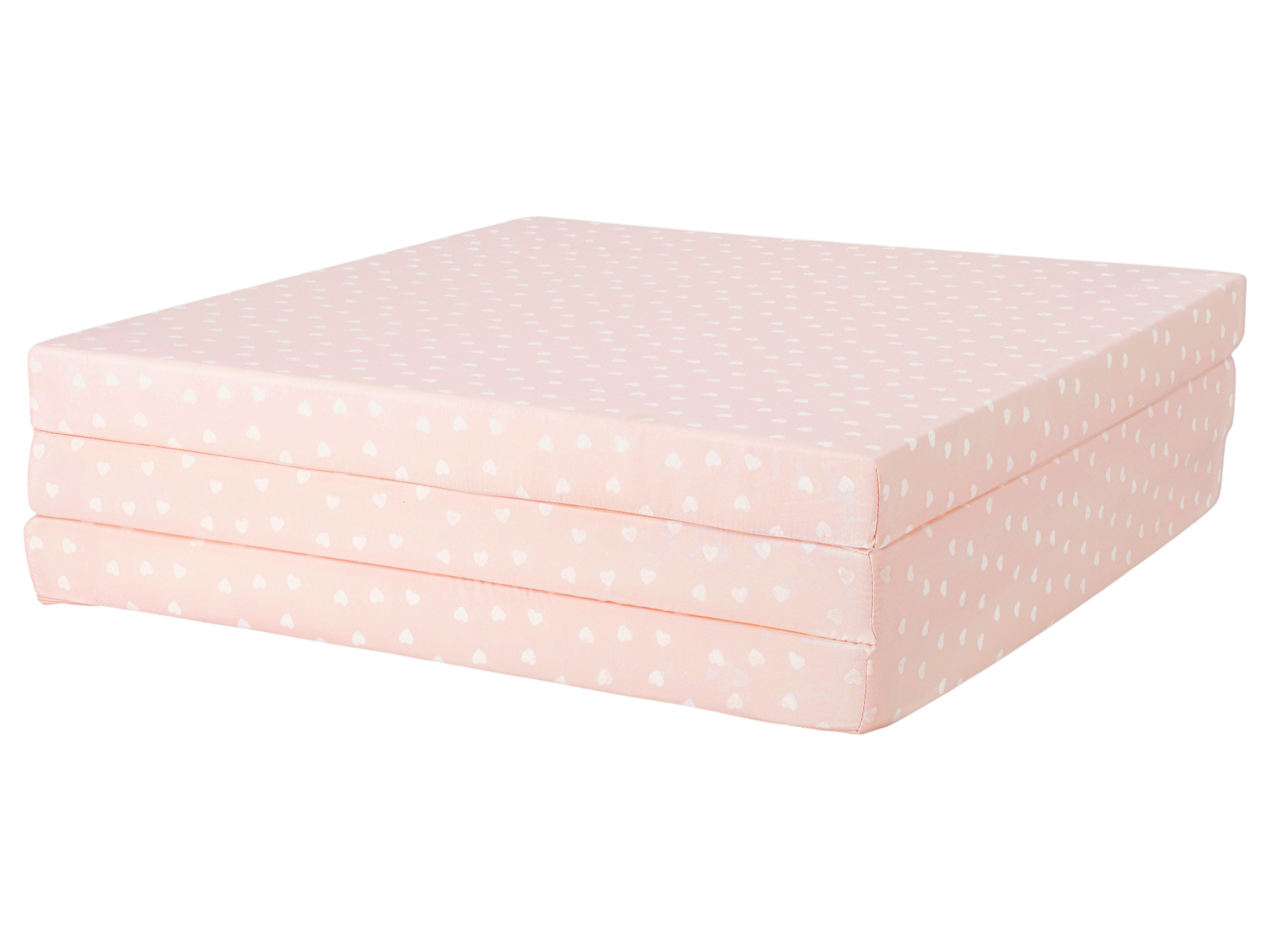 LIVARNO® Materac składany dla dzieci, 168 x 60 x 5 cm (Serca)