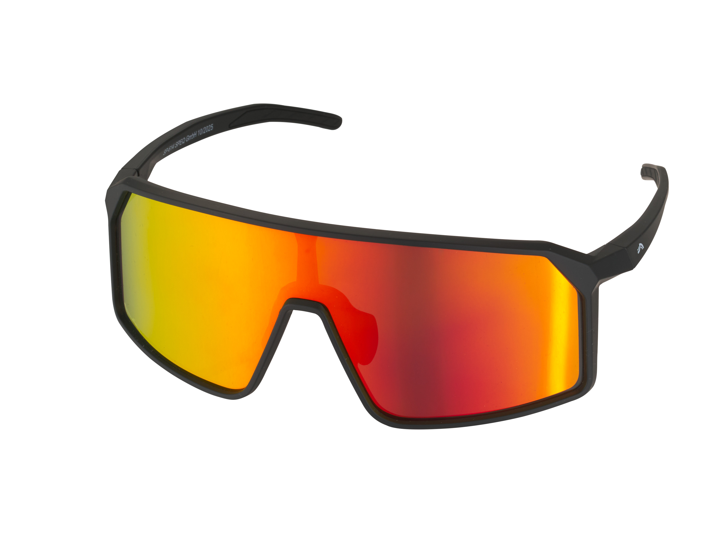 CRIVIT Okulary sportowe (Pełnoramowy, Czarny/ pomarańczowy)