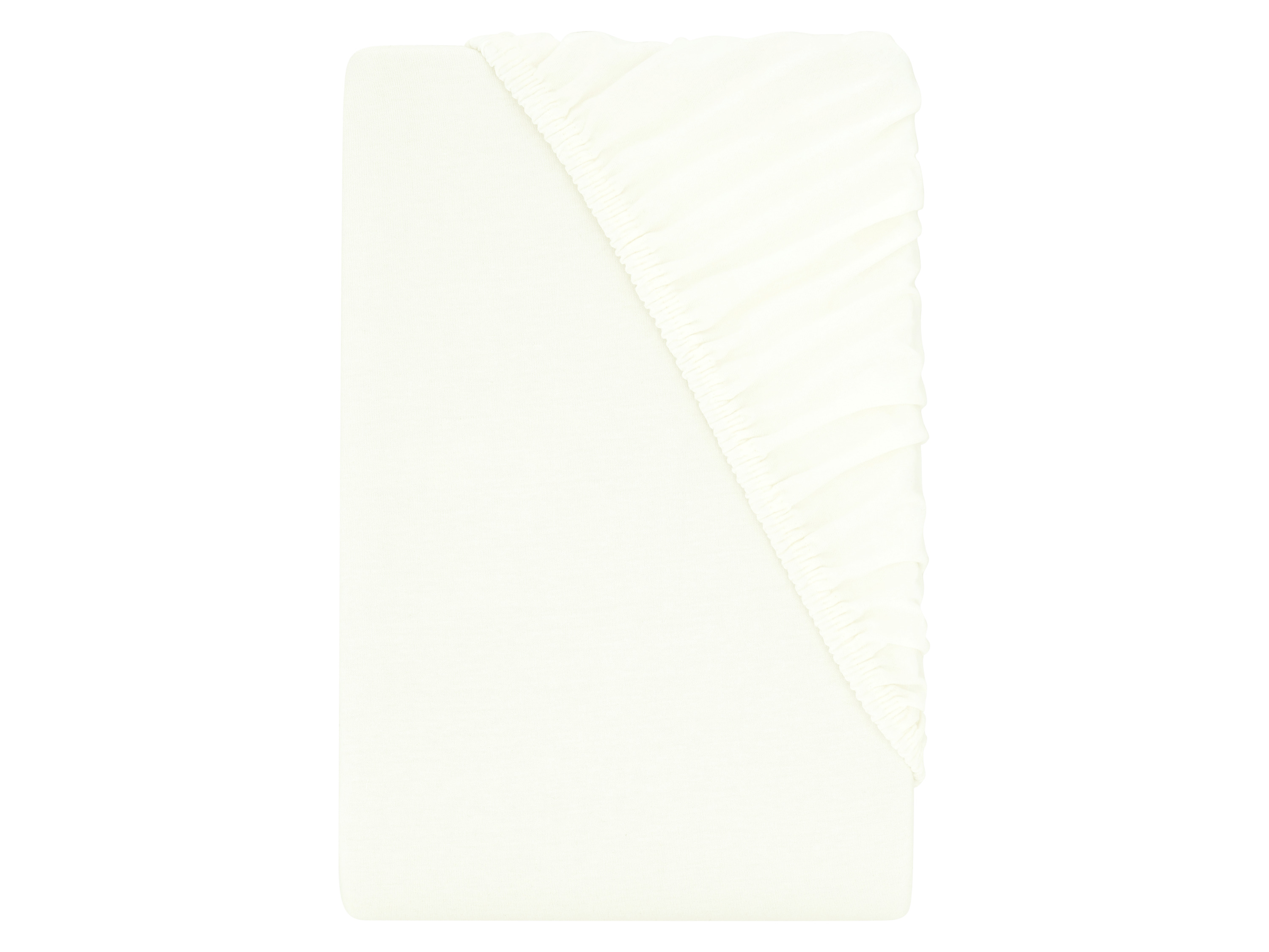 LIVARNO® Prześcieradło z dżerseju z gumką, 90-100 x 200 cm (biała)