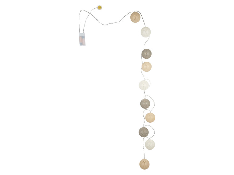 Pełny ekran: LIVARNO home Dekoracyjny łańcuch świetlny LED cotton balls - zdjęcie 7