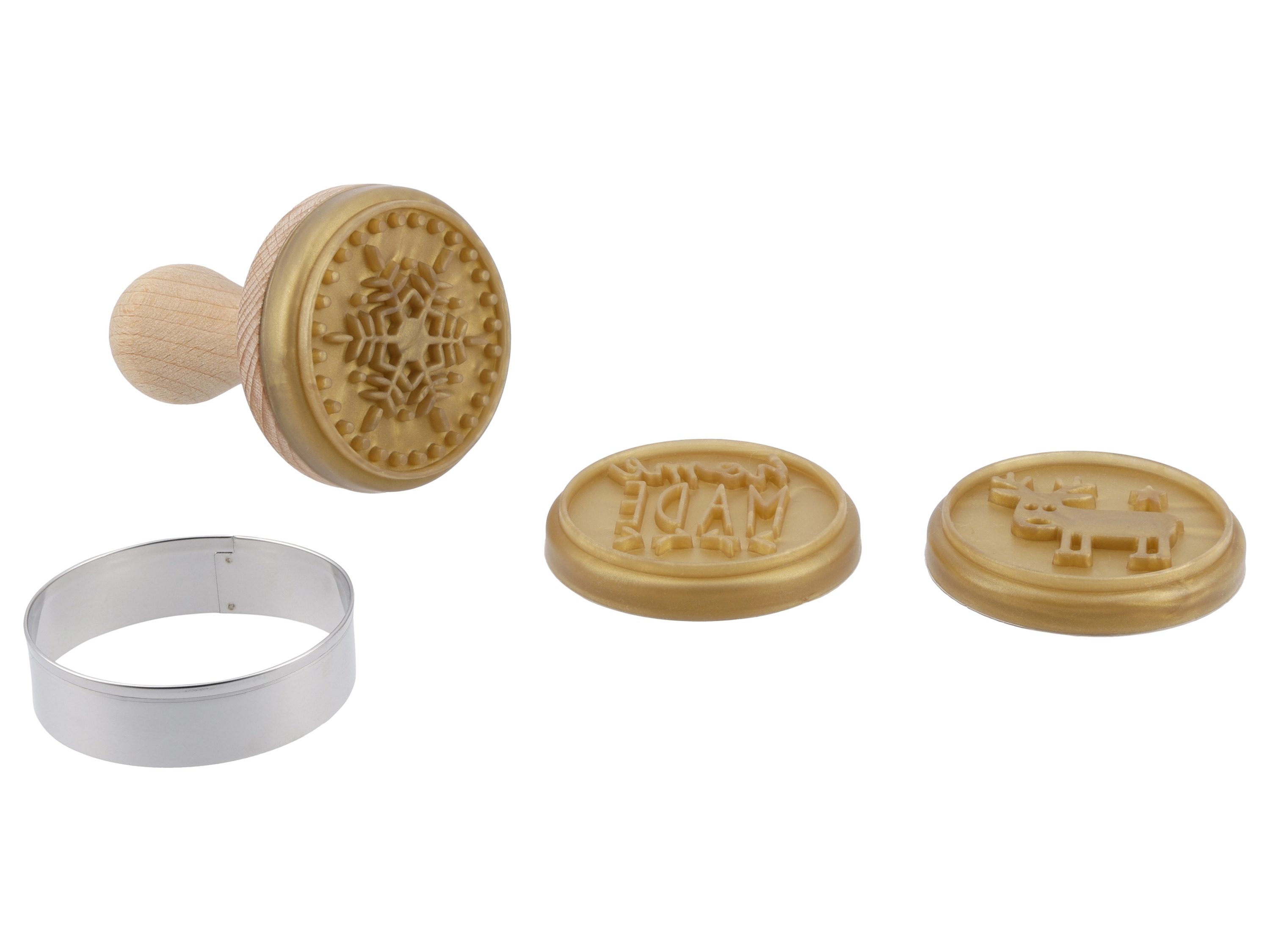 SILVERCREST® Wykrawacze do ciastek i pierniczków (Komplet 3 stempli do ciastek)