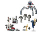 Zestaw LEGO Star Wars z szybkim pojazdem, droidami i Geonosianami.