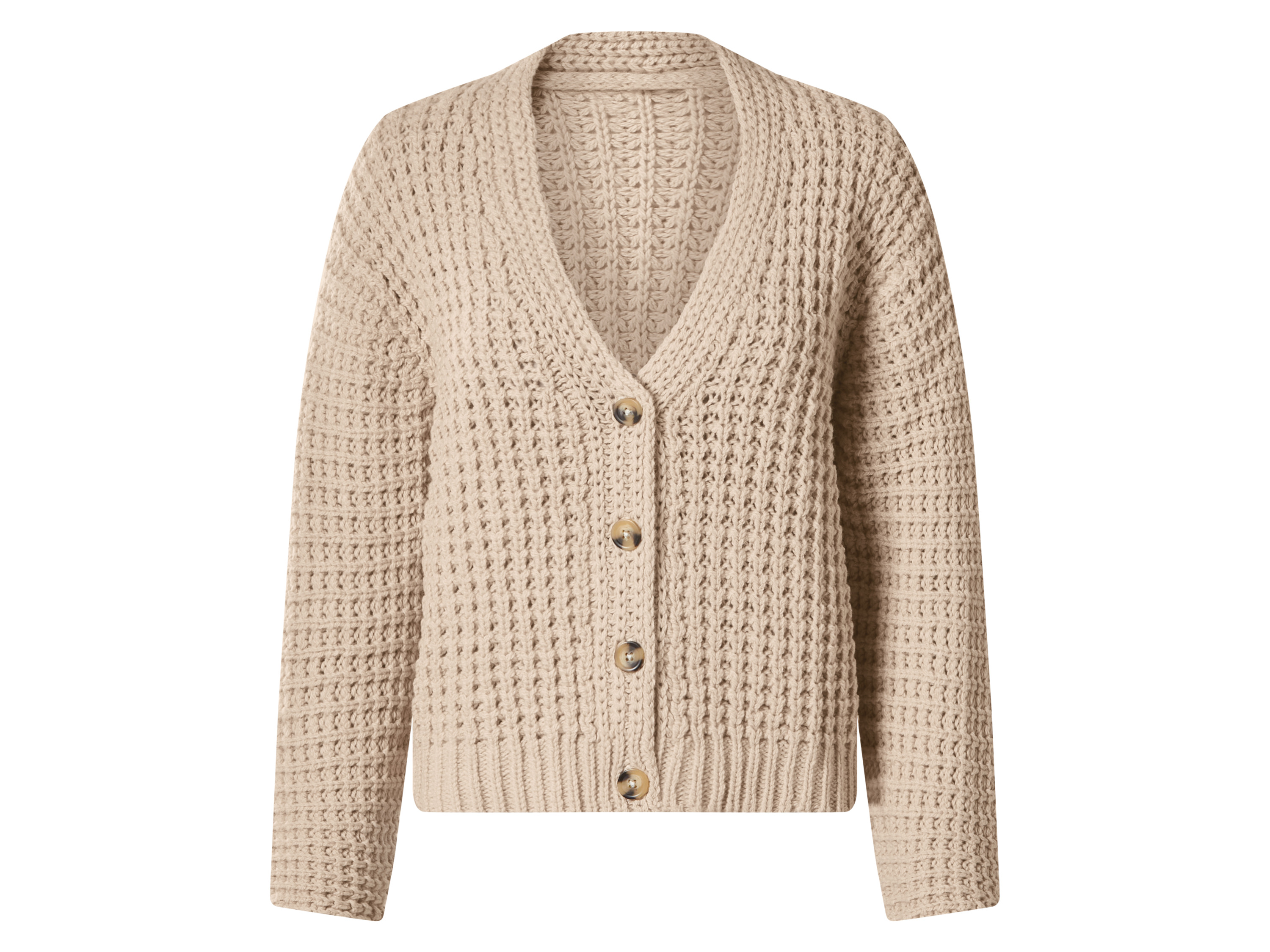 ESMARA® Kardigan damski (Beżowy, S (36-38))