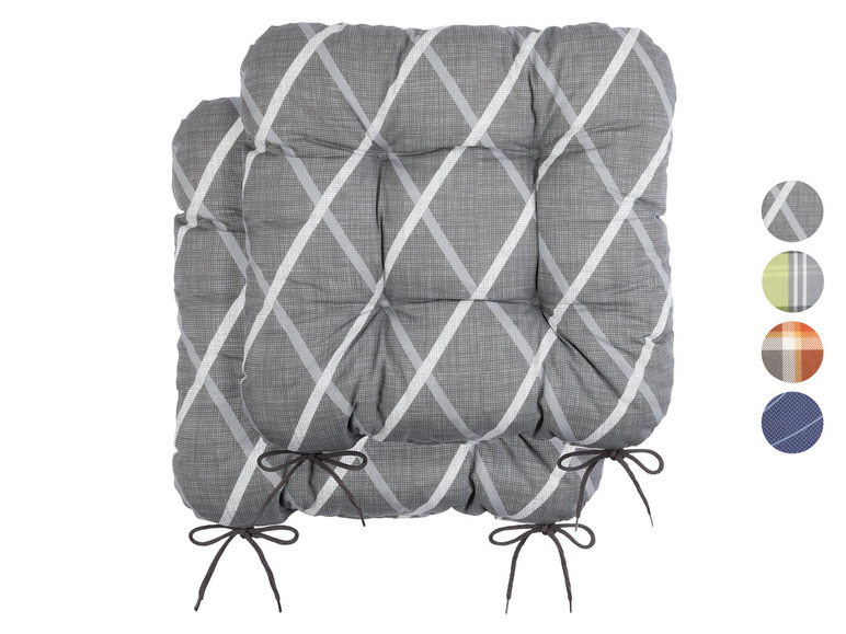 Pełny ekran: LIVARNO home Poduszki na krzesło, 40 x 40 cm, 2 sztuki - zdjęcie 1
