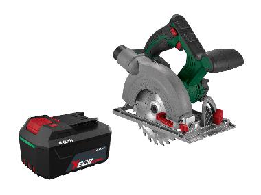PARKSIDE® Zestaw Akumulatorowa pilarka tarczowa, 20 V z akumulatorem litowo-jonowym, 4 Ah