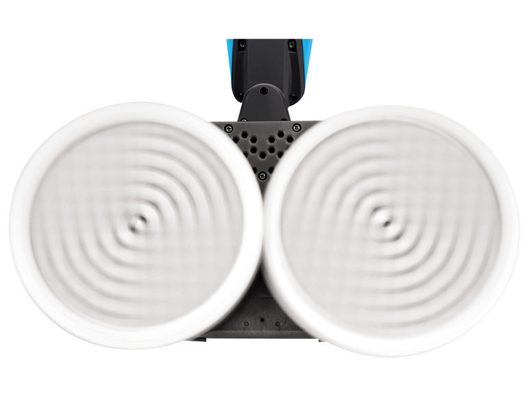 Dwie obracające się szczotki do mycia podłóg.