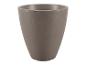 Stożkowa doniczka w kolorze szarobrązowym