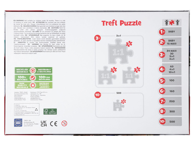 Pełny ekran: Trefl Puzzle Family Pack 3w1 z postaciami z bajek, 500 części - zdjęcie 9