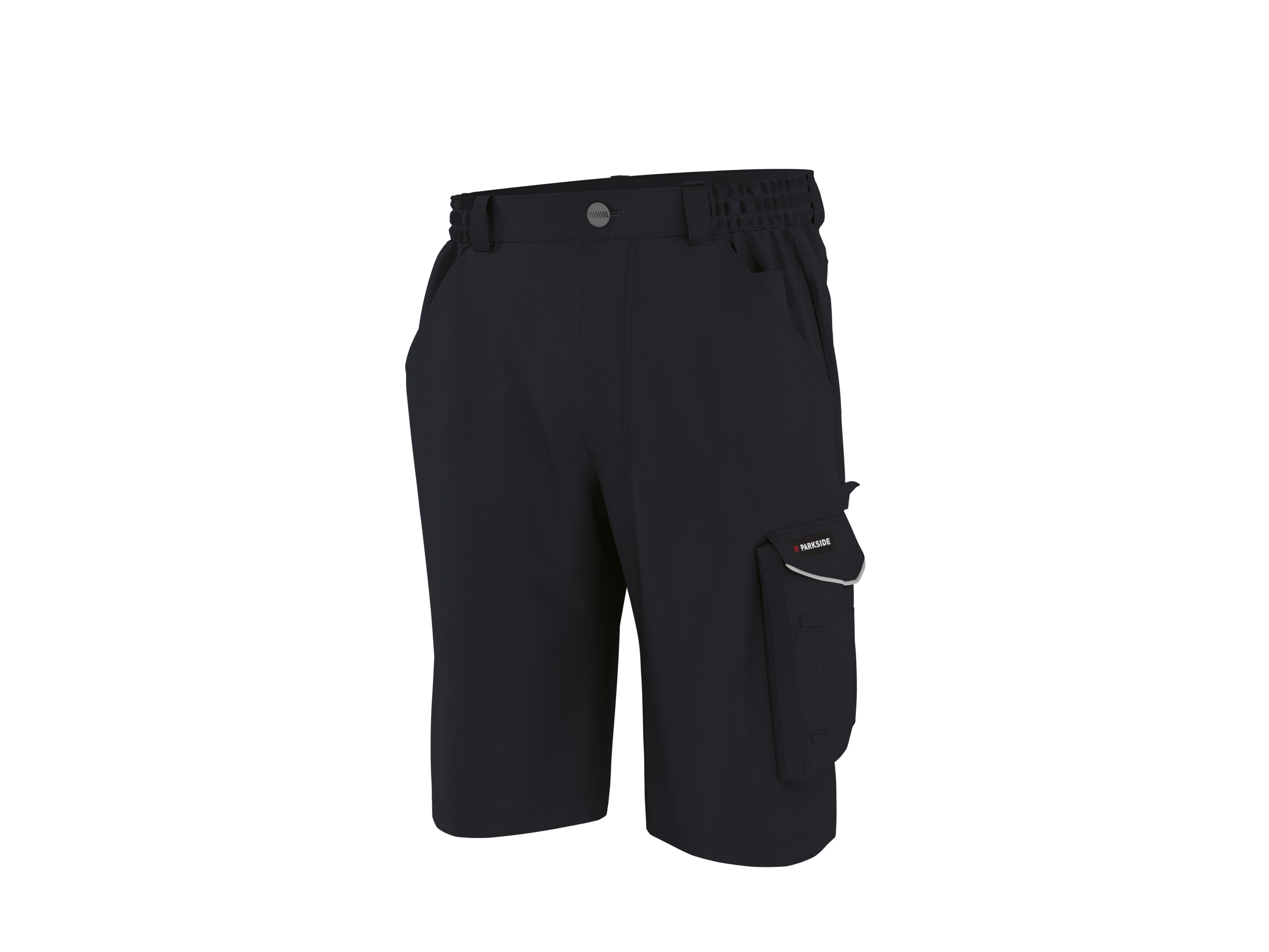 PARKSIDE® Męskie robocze bermudy ze stretchem (Czarny, 48)
