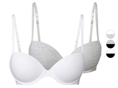 esmara® Biustonosz damski z fiszbinami, 2 sztuki