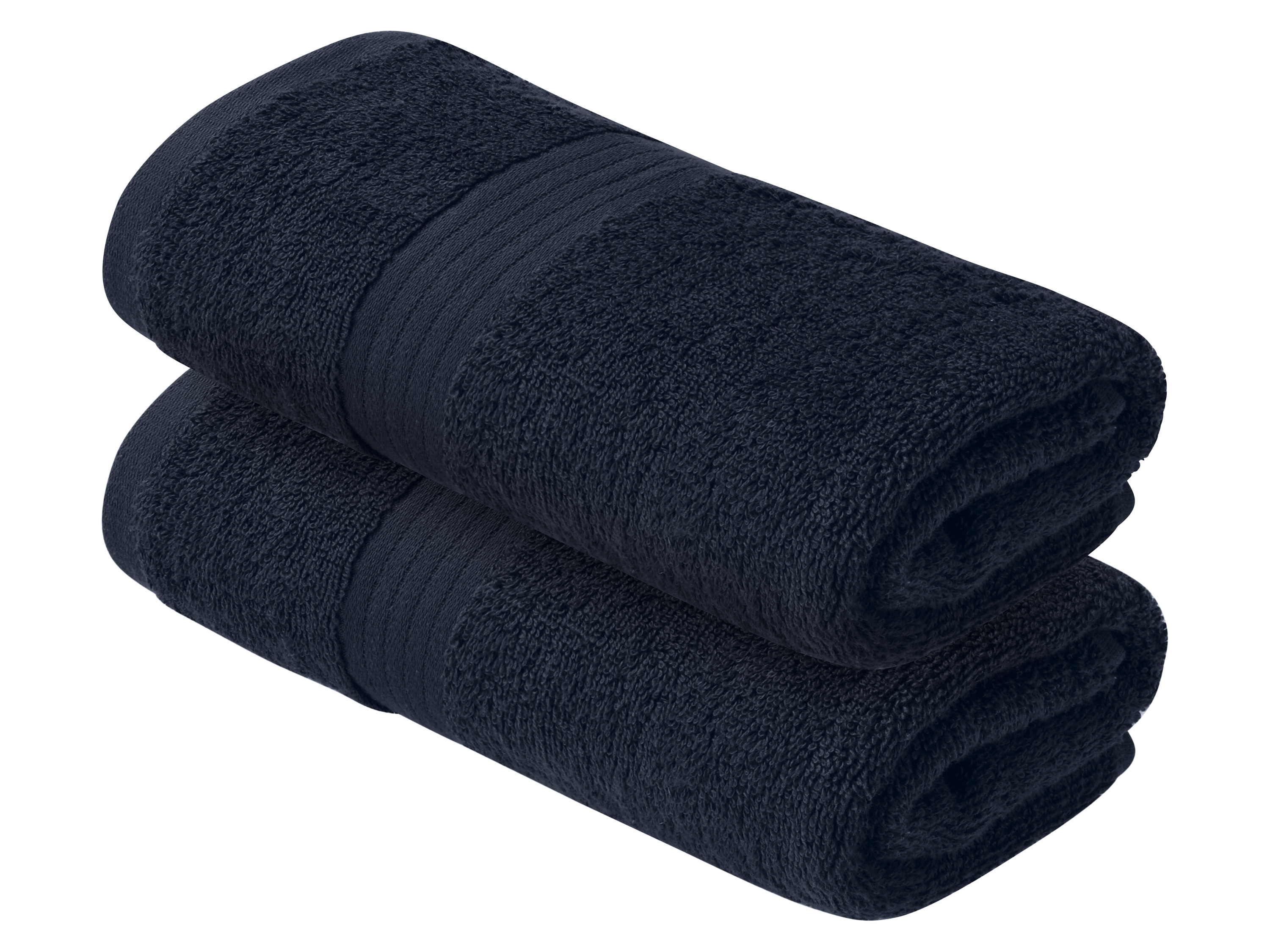 LIVARNO® Komplet 2 ręczników frotté z bawełny, 50 x 100 cm (Niebieski)
