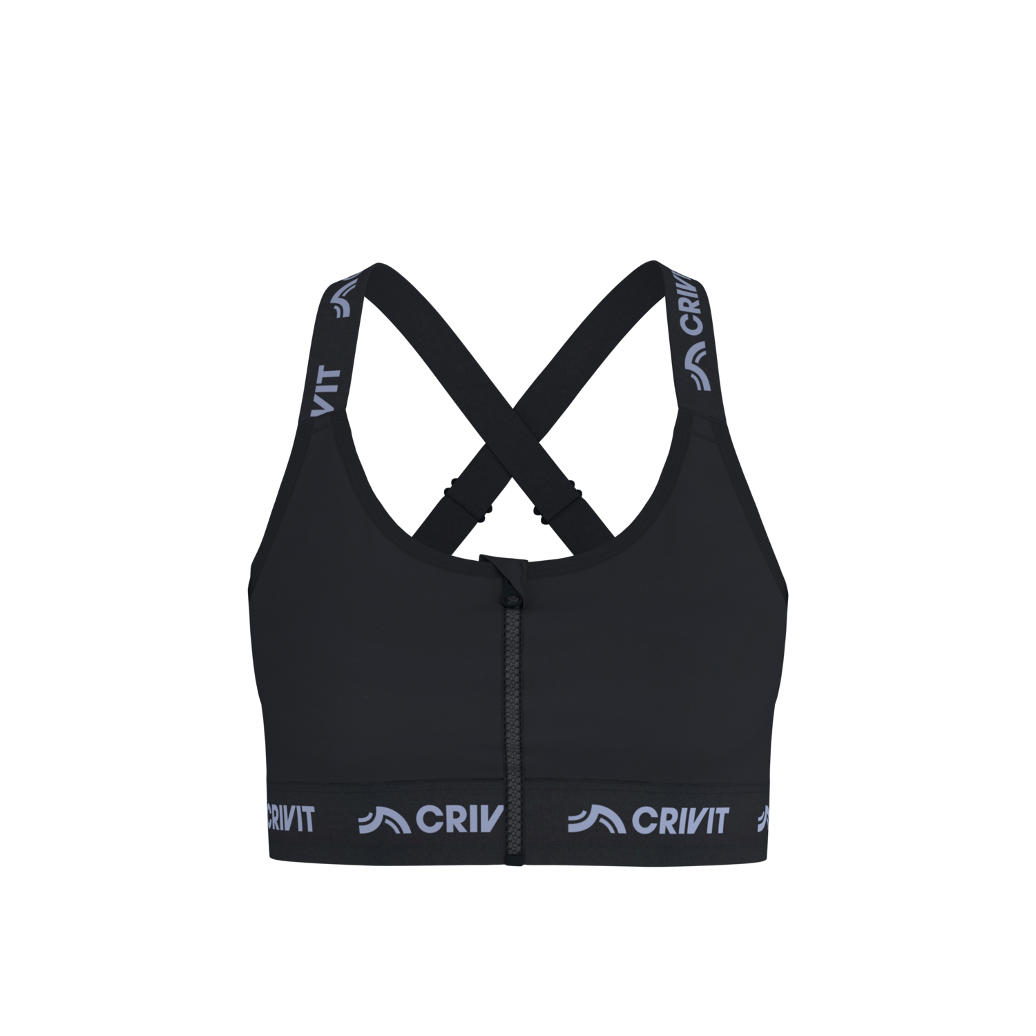 CRIVIT Biustonosz sportowy o wysokim wsparciu (Czarny, XL(48/50))