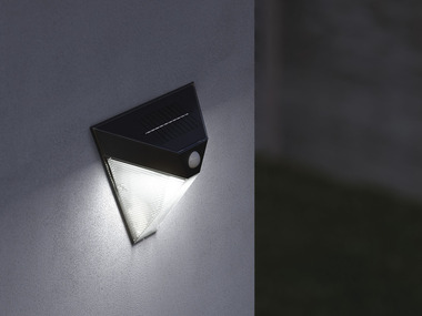 LIVARNO home Lampa ścienna solarna LED, z czujnikiem ruchu