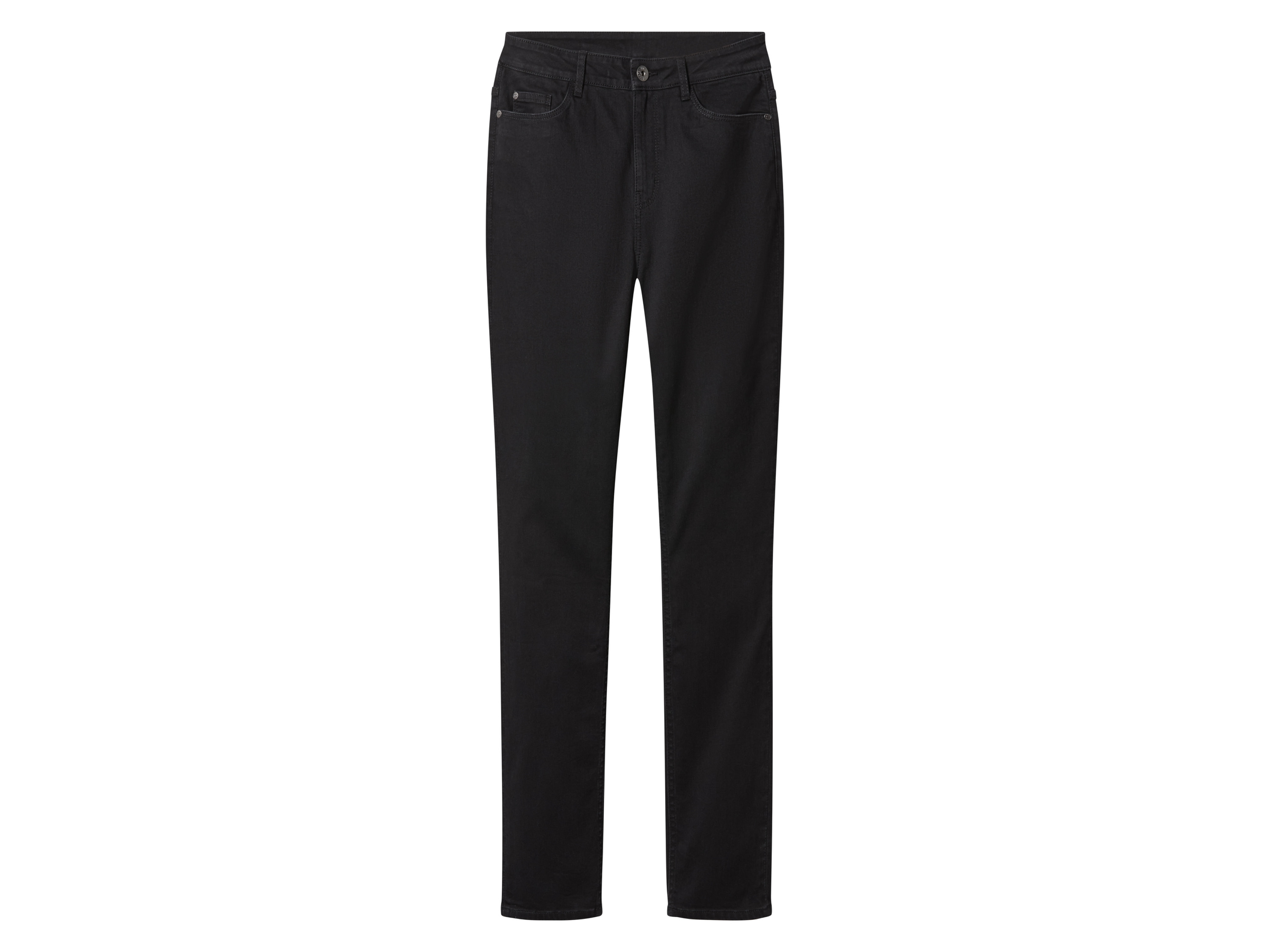 esmara® Jeansy damskie slim fit (Czarny, 36)