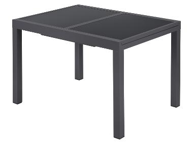 LIVARNO® Aluminiowy stół ogrodowy Houston/Toronto, rozkładany 120-180 cm, szary