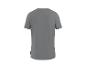 Męski gładki szary T-shirt, widok z tyłu.