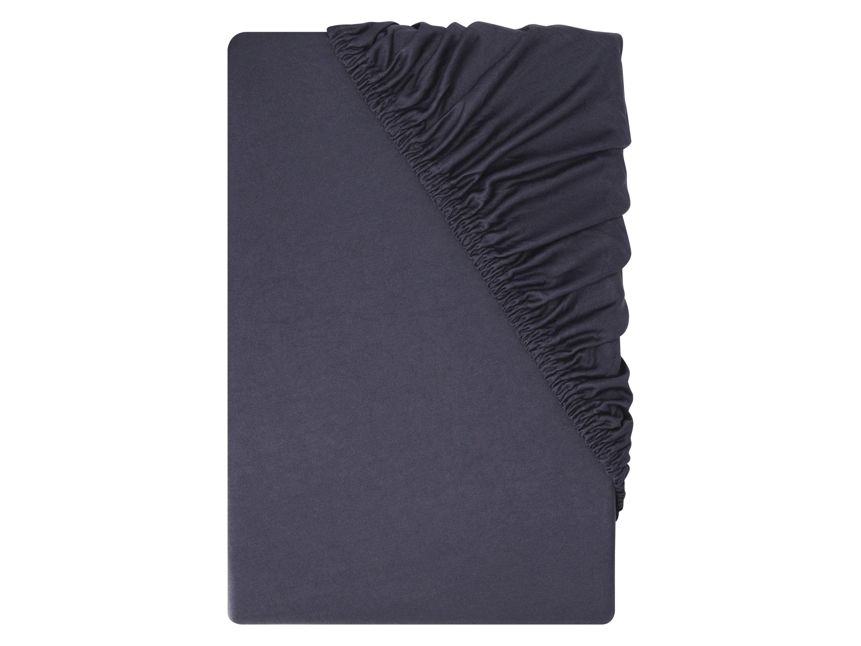 LIVARNO® Prześcieradło z mikrowłókna z gumką, 90-100 x 200 cm (Ciemnoniebieski)