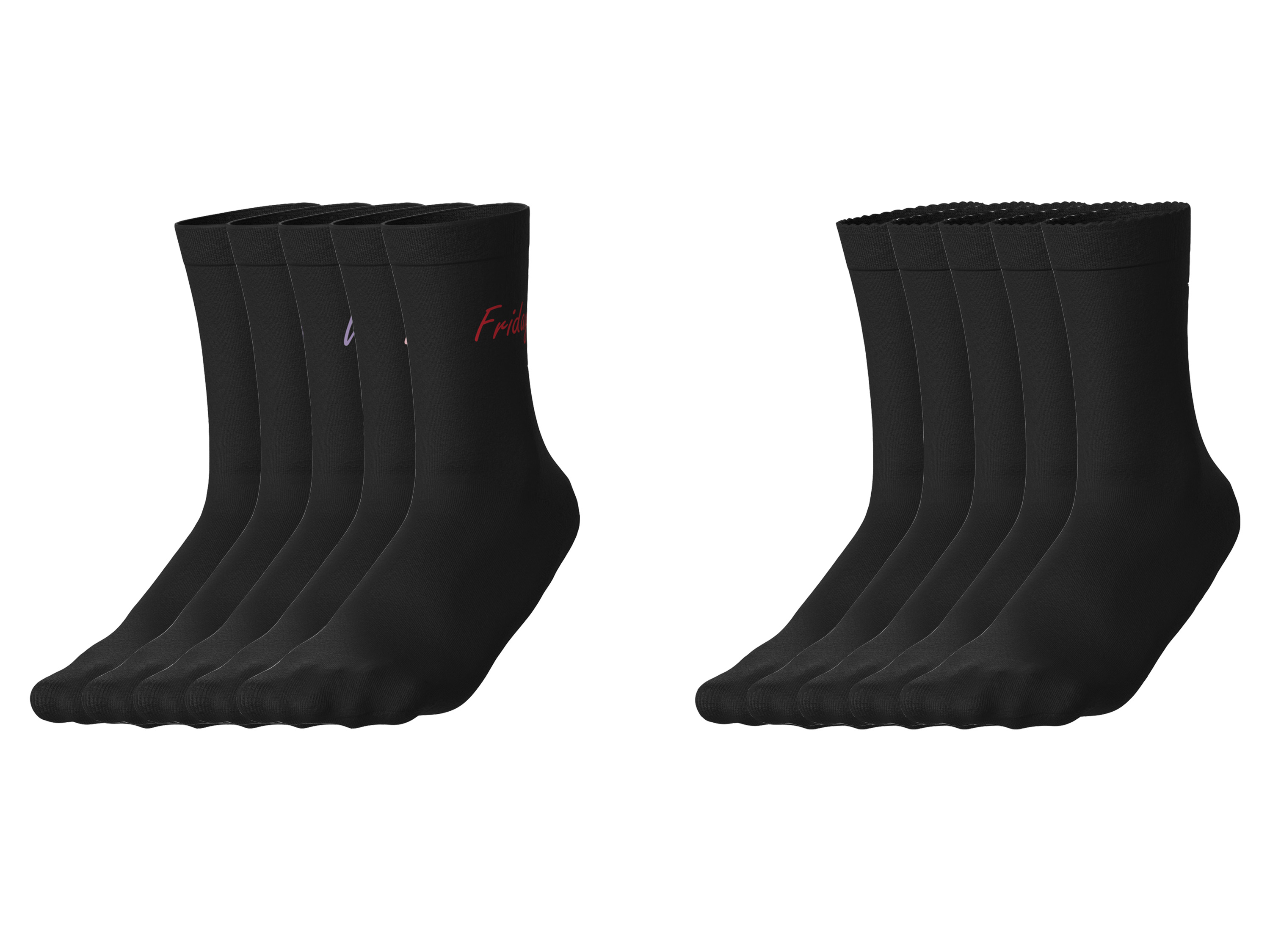 esmara® Skarpetki damskie z biobawełną, 5 par