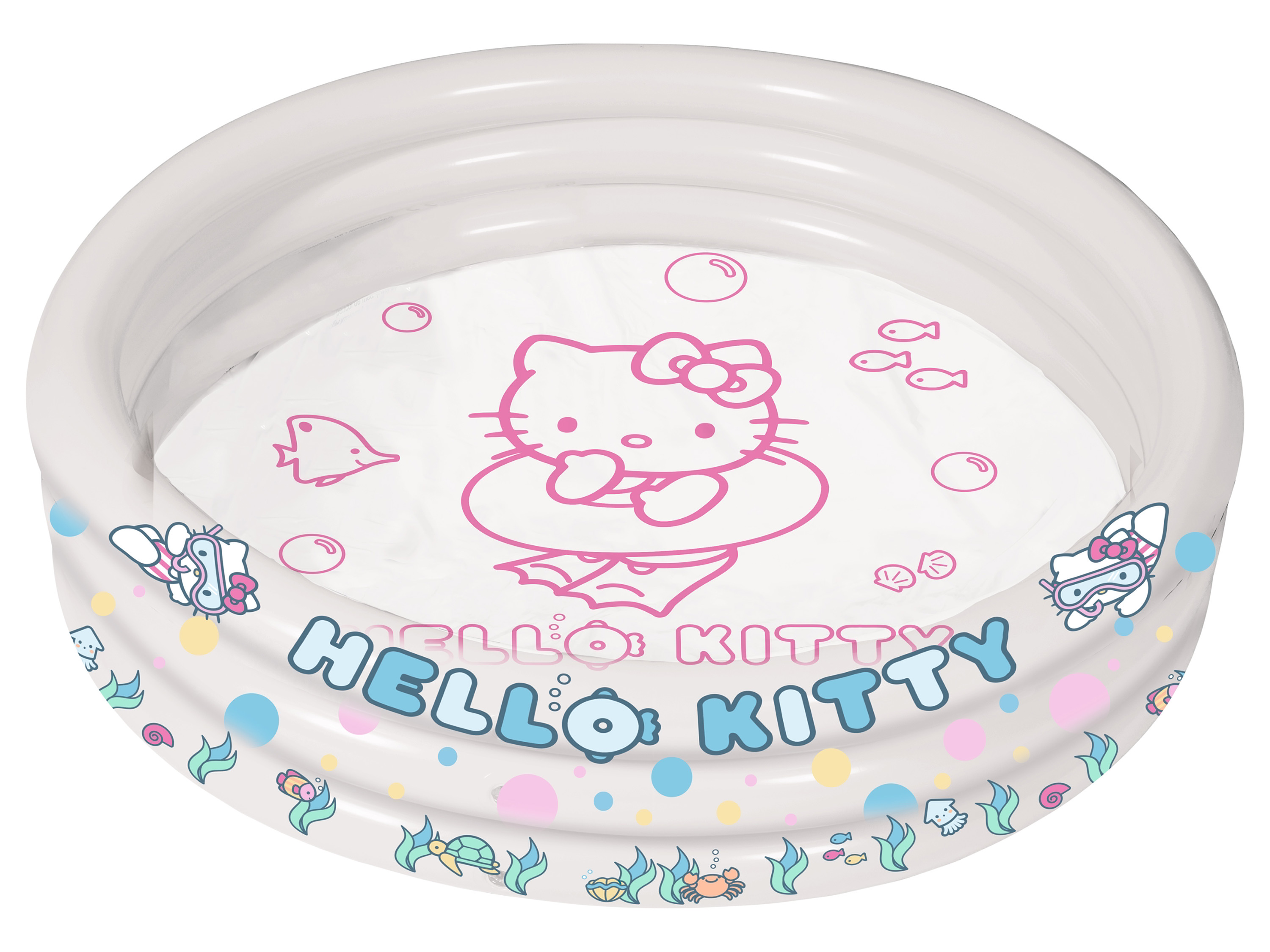 HELLO KITTY Basen 3-pierścieniowy, przezroczysty, 150 x 25 cm.