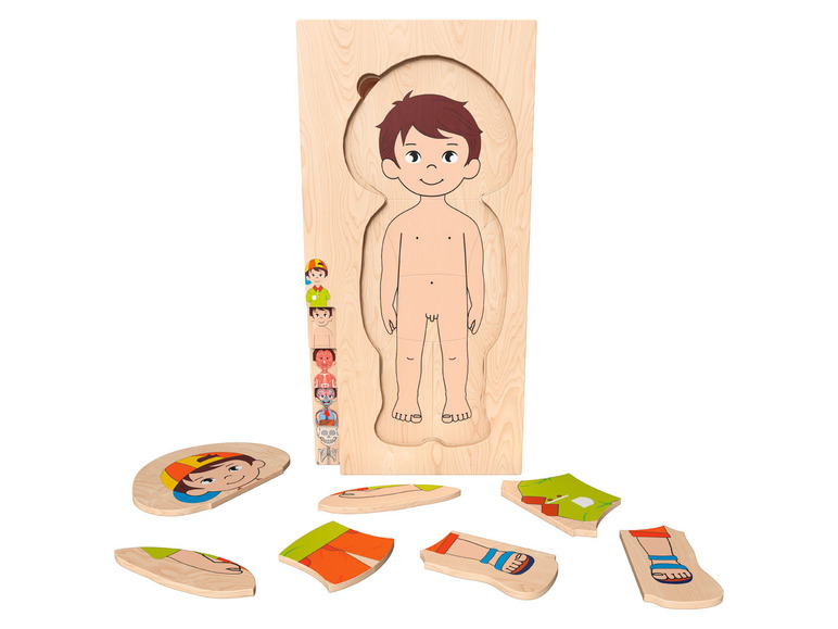 Pełny ekran: Playtive Puzzle edukacyjne z naturalnego drewna - zdjęcie 18