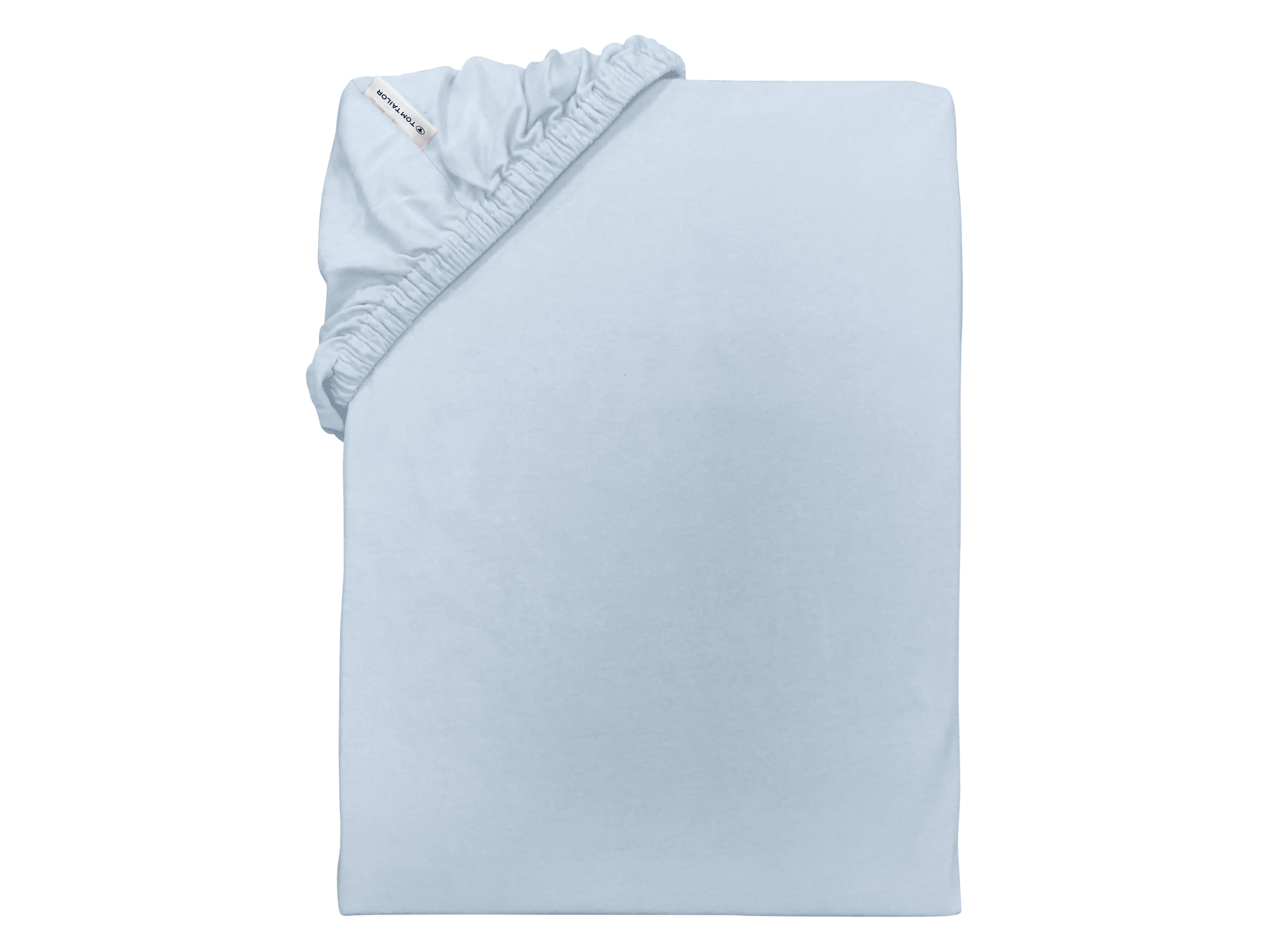Tom Tailor Prześcieradło z dżerseju z gumką, 180-200 x 200 cm (Niebieski)