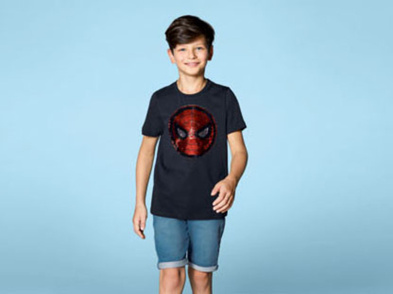 Pełny ekran: T-shirt chłopięcy z bohaterami bajek, z obracanymi cekinami, 1 sztuka - zdjęcie 10