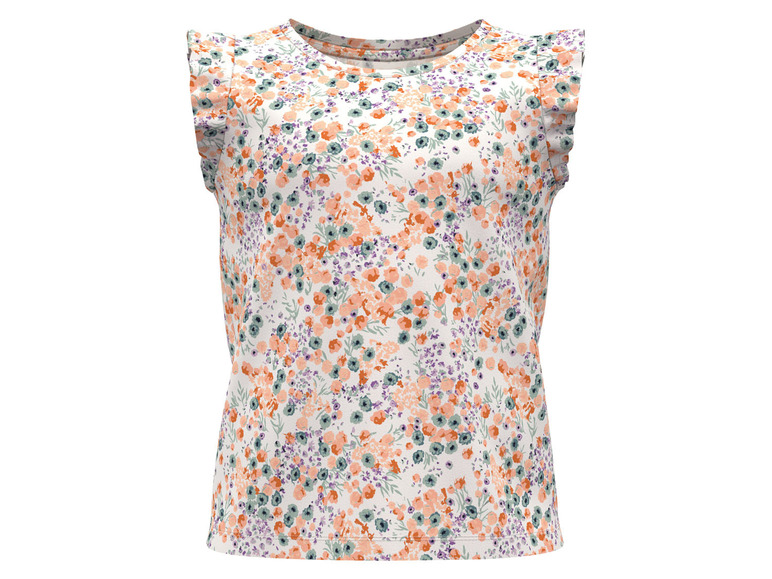 Pełny ekran: lupilu® T-shirt dla małych dziewczynek, 2 szt., z nadrukiem i okrągłym dekoltem - zdjęcie 5