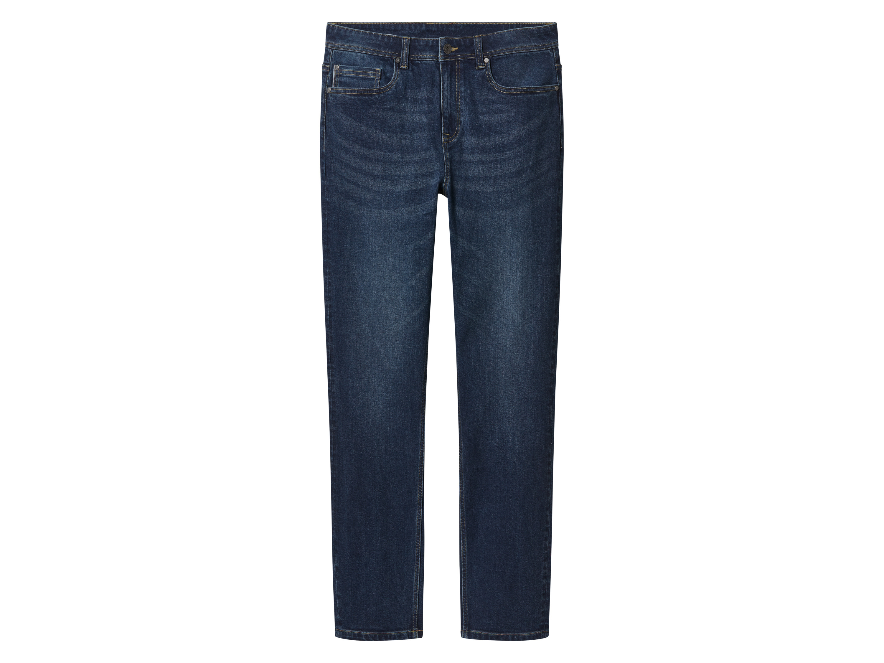 esmara Men Jeansy męskie z bawełną, slim fit (Ciemnoniebieski, 48 (32/32))