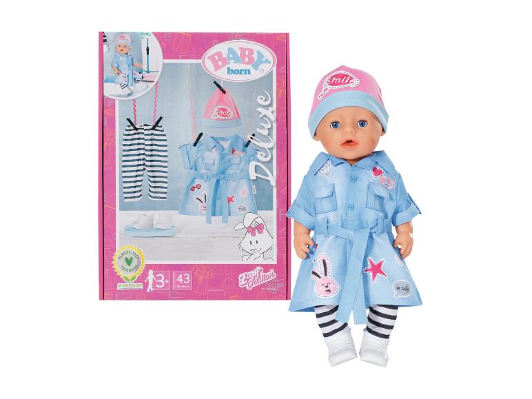 Sukienka jeansowa Deluxe dla lalki Baby Born