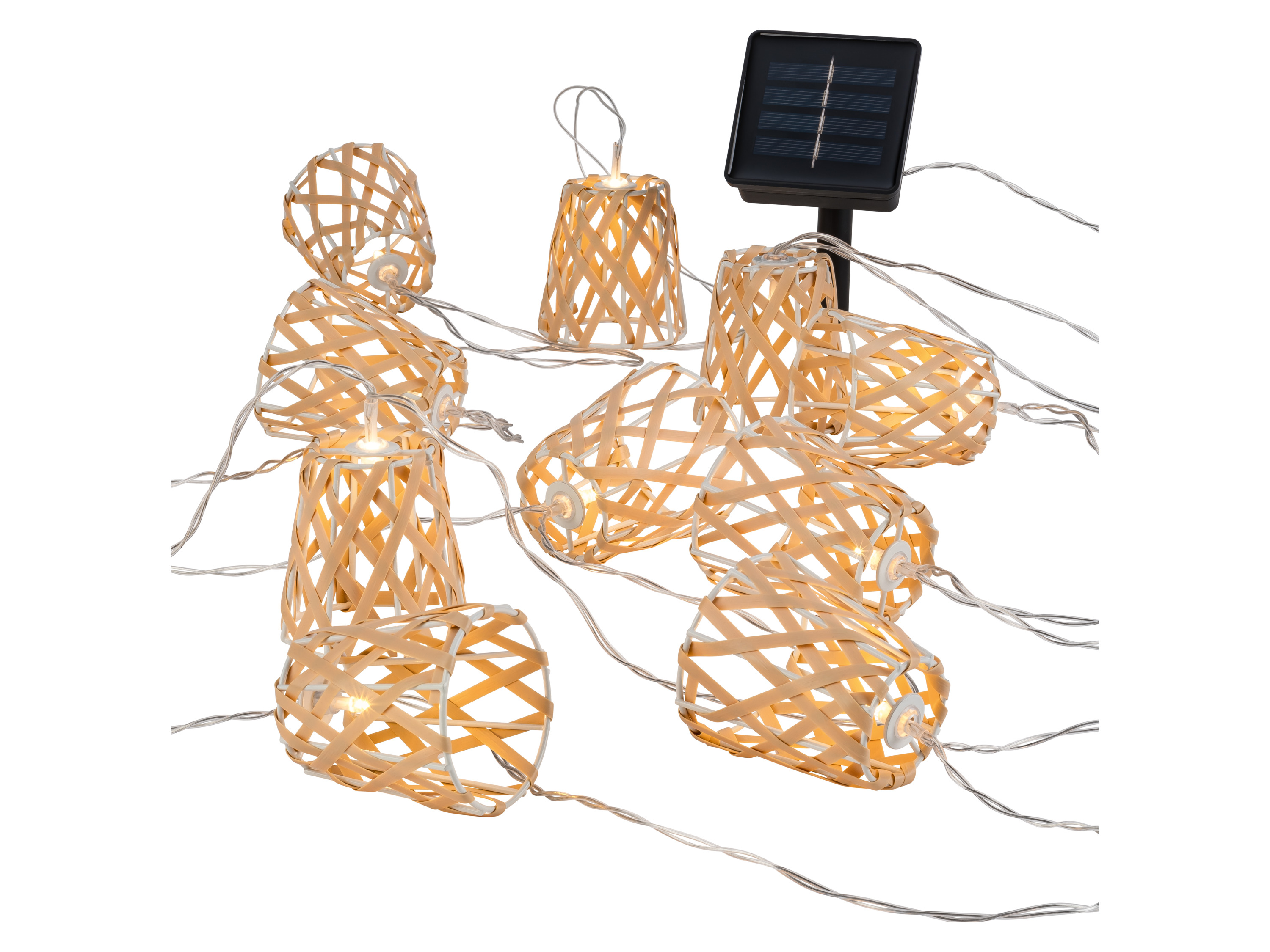 LIVARNO® Solarna girlanda świetlna LED (skrzyżowany)