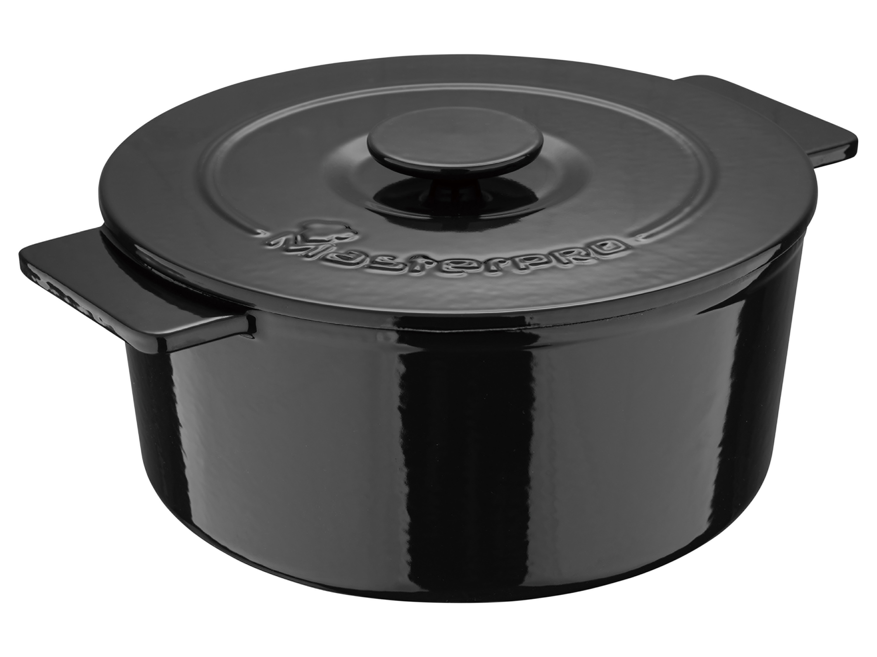 Masterpro Garnek żeliwny „Eternal”, Ø 26 cm (Czarny)