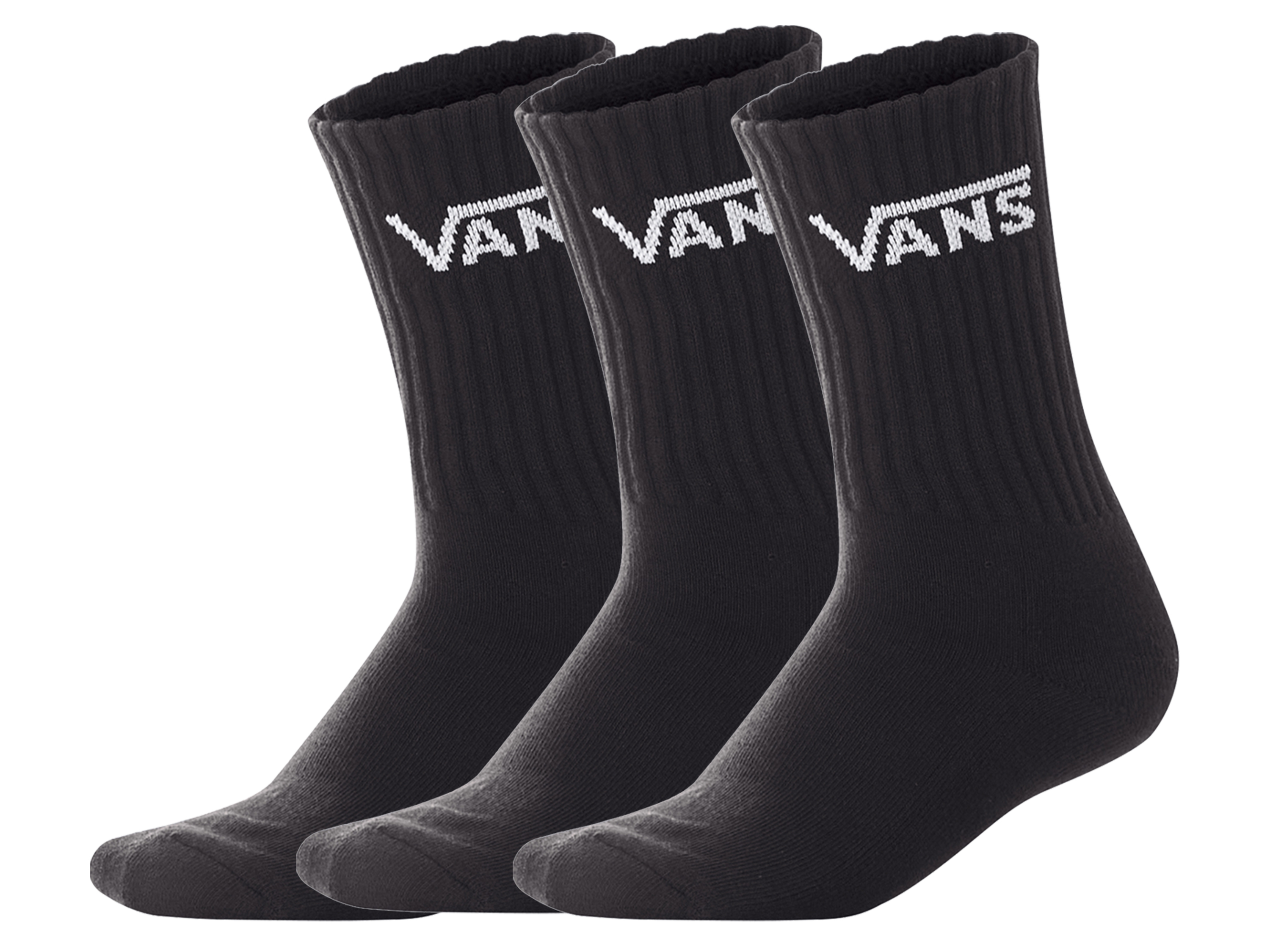 VANS  Skarpety sportowe, 3 pary (Czarny, 35-38)