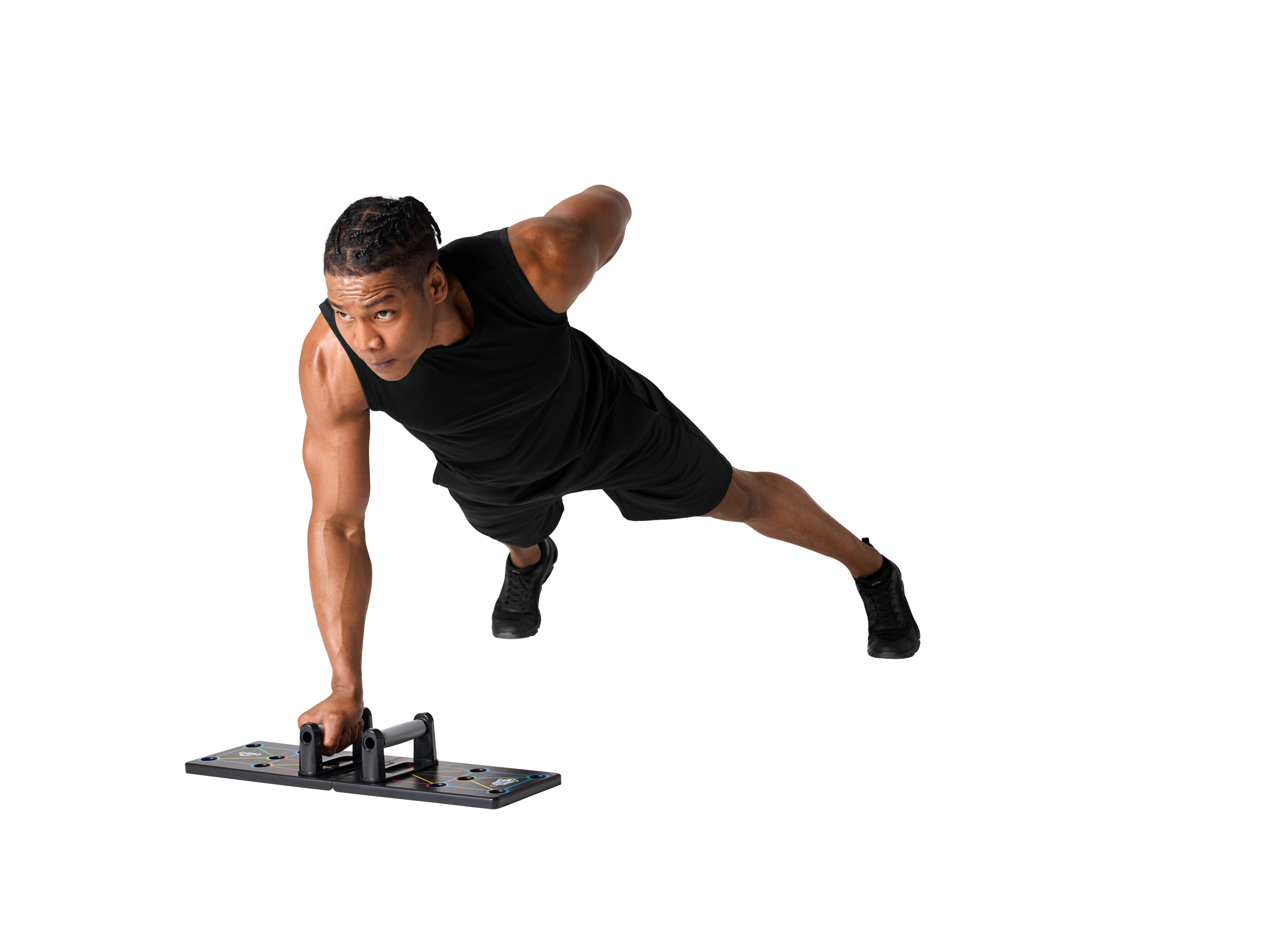CRIVIT Deska do pompek, zestaw hantli lub kettlebell - 4