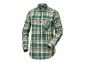 Zielona koszula w kratę w długim rękawem od Parkside.