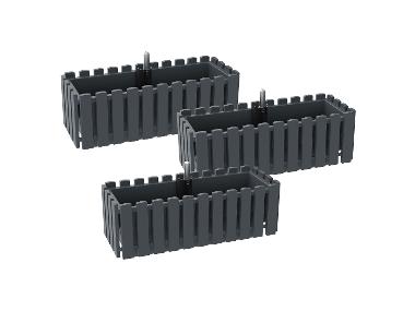 PARKSIDE® Zestaw 3 skrzynek na kwiaty, 50 cm