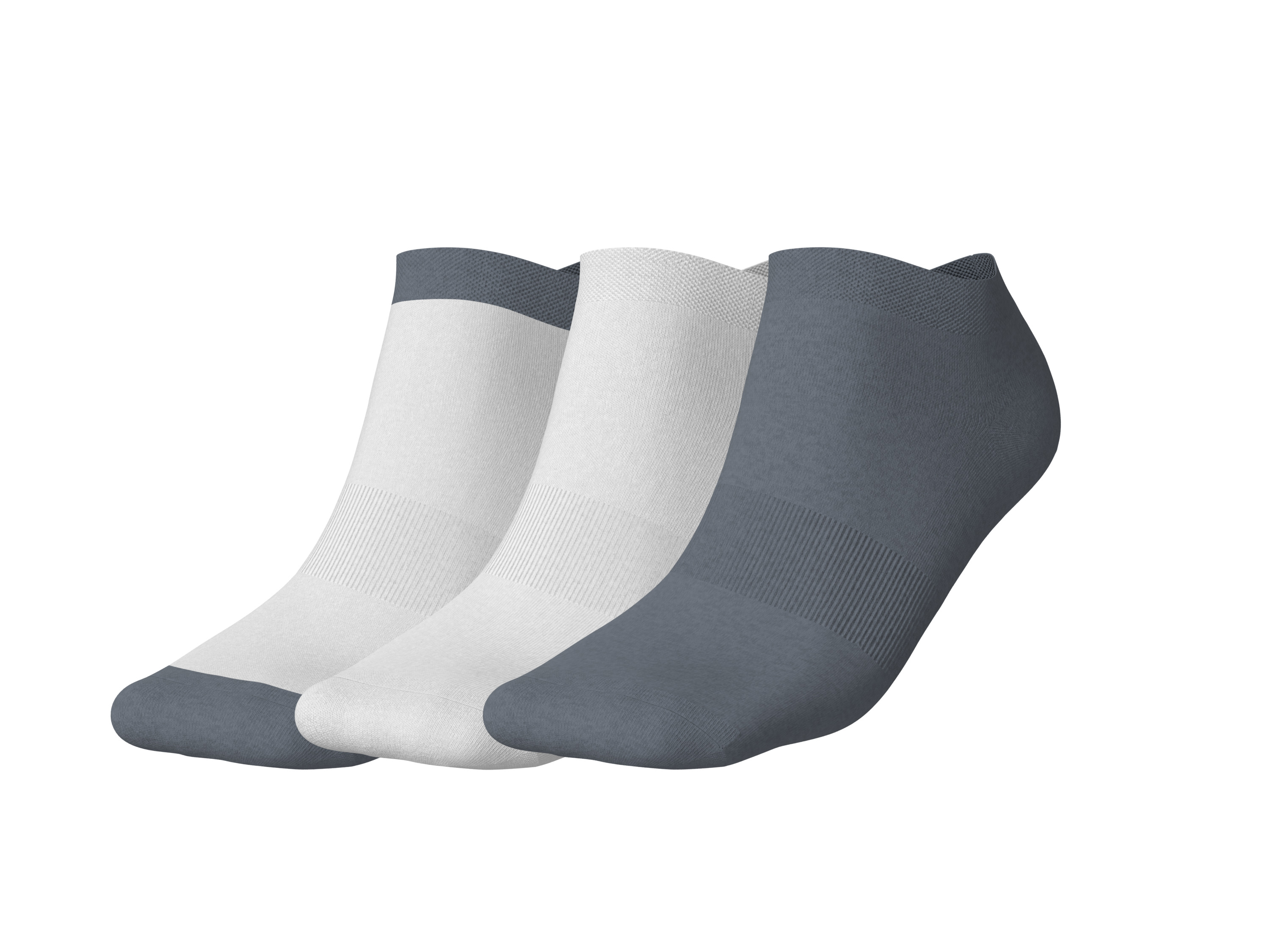 CRIVIT Skarpetki stopki damskie z biobawełną, 3 pary