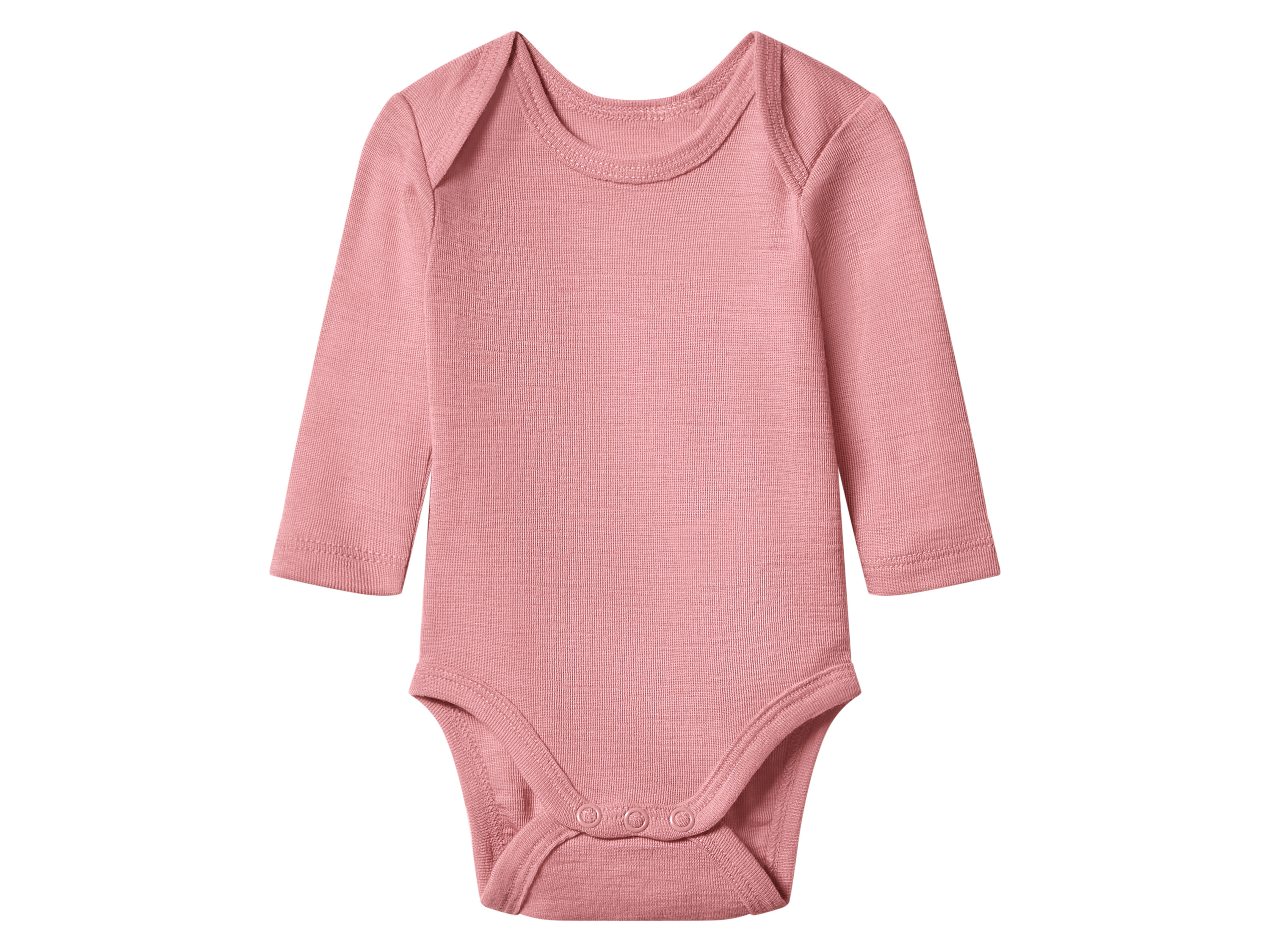 lupilu® Body niemowlęce z wełny merino i jedwabiu (Różowy, 62/68)