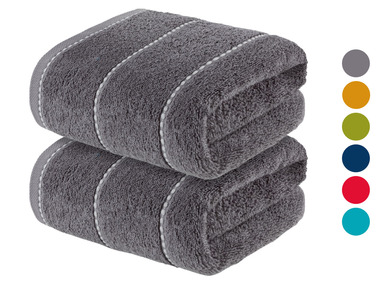 LIVARNO home Ręczniki frotte 50 x 90 cm, 2 szt.