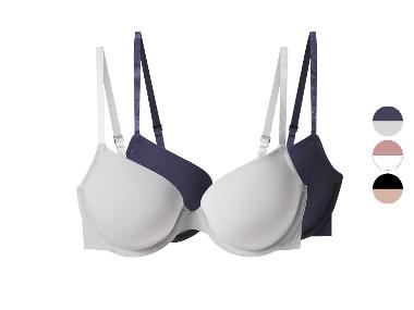 esmara® Biustonosze damskie z fiszbinami, 2 sztuki