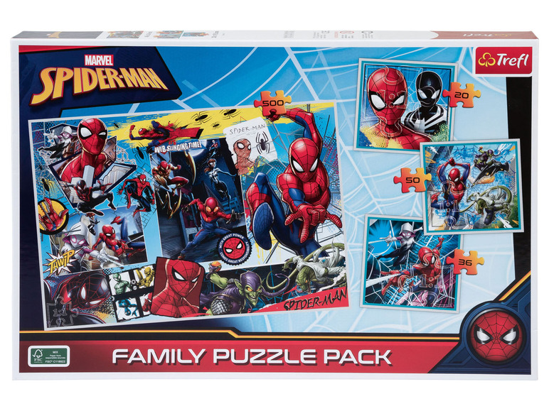 Pełny ekran: Trefl Puzzle Family Pack 3w1 z postaciami z bajek, 500 części - zdjęcie 2