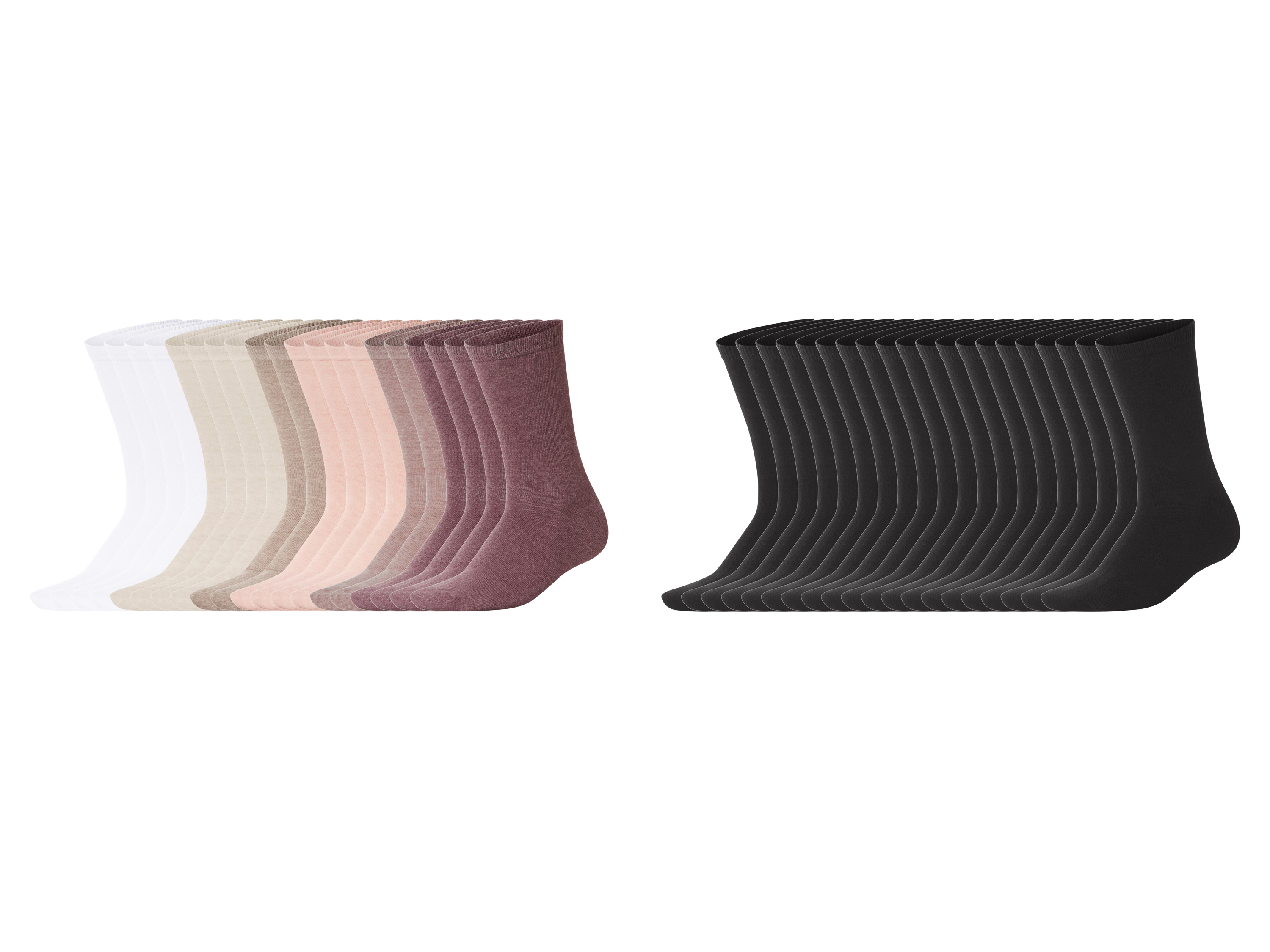 esmara® Skarpetki damskie z bawełną, 20 par