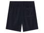 Granatowe szorty z jedną tylną kieszenią.