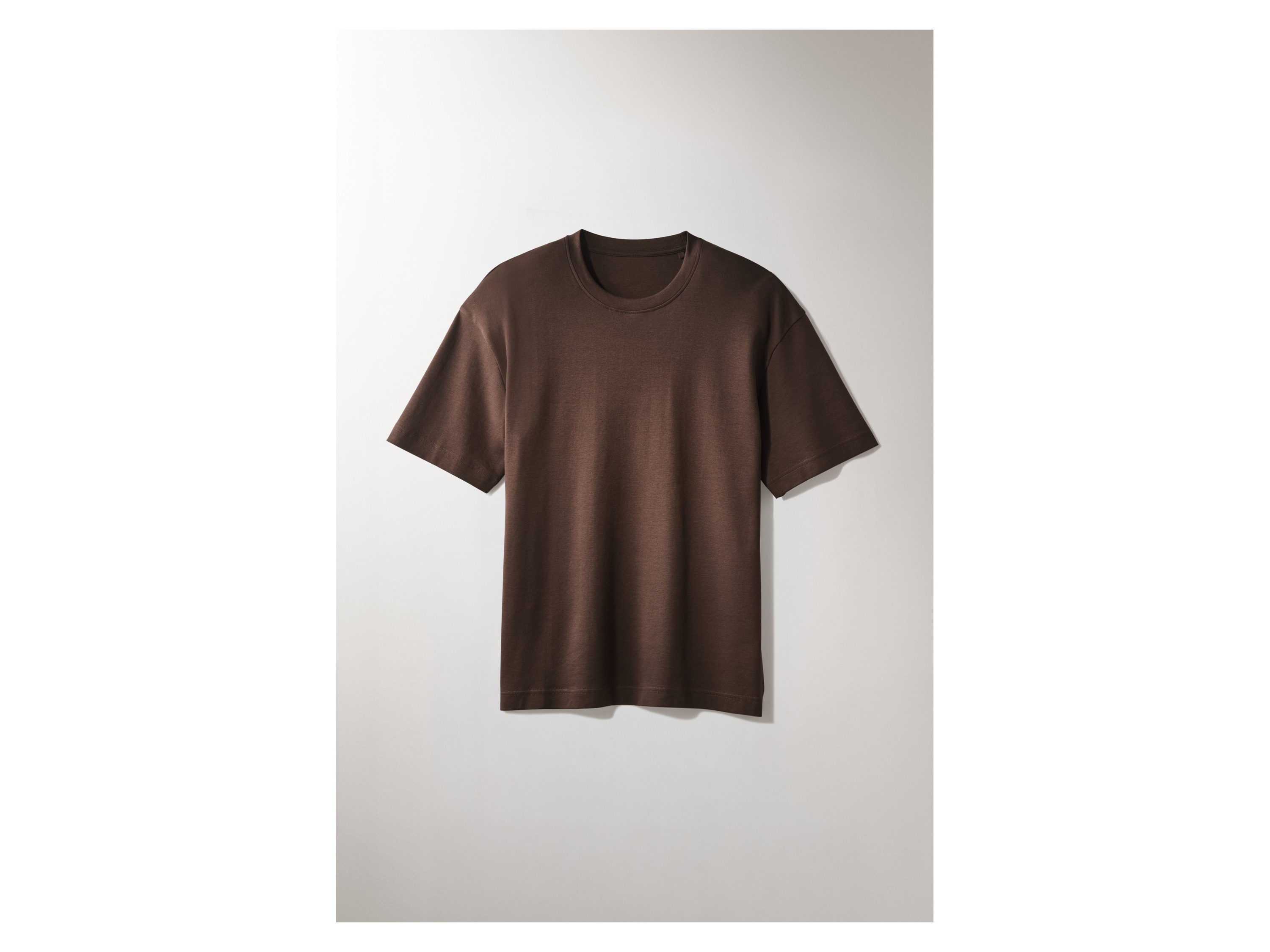 ESMARA MEN T-shirt premium męski oversize (Brązowy, XL (56/58))