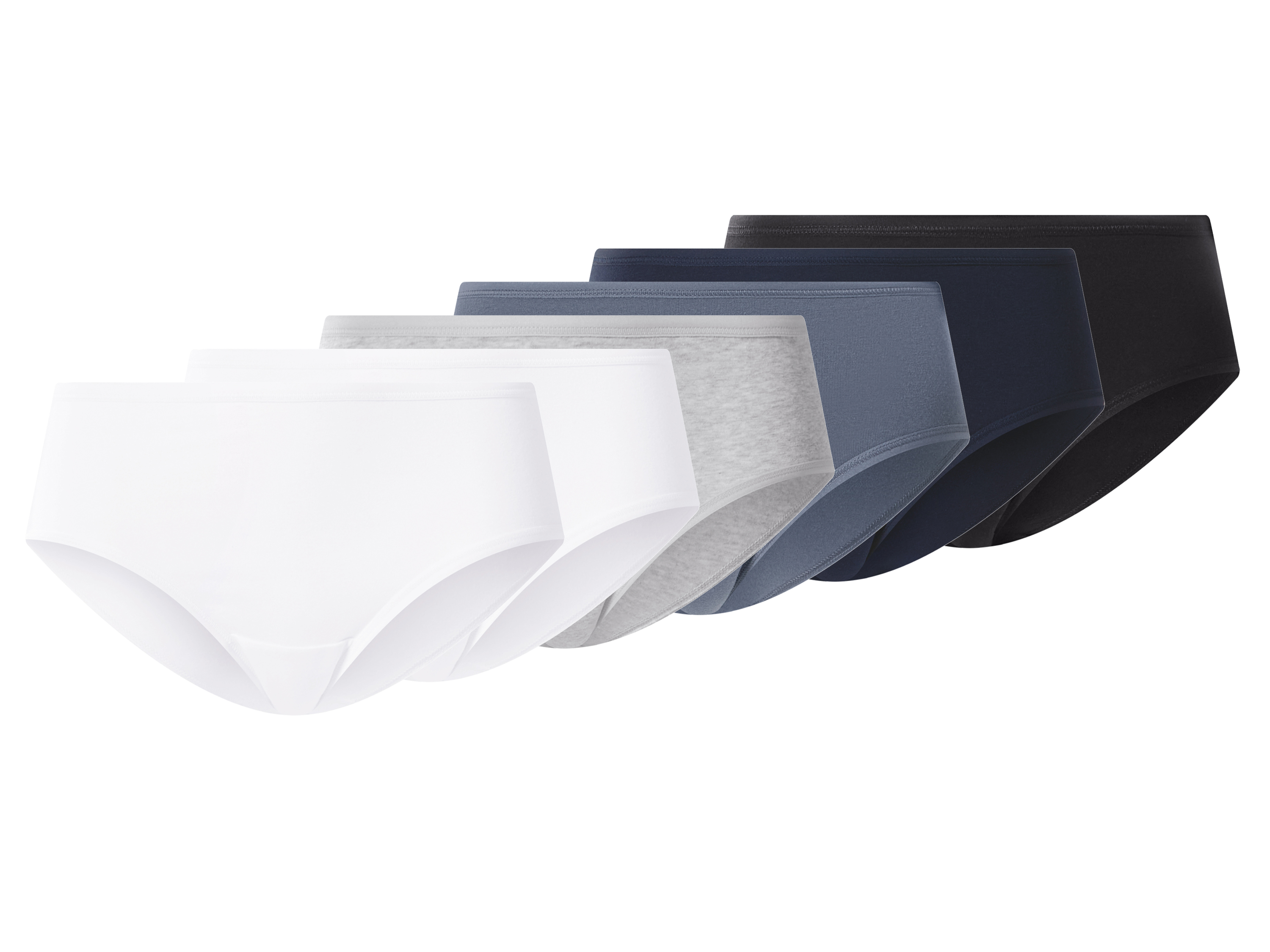 esmara® Majtki hipstery damskie z bawełną, 6 par
