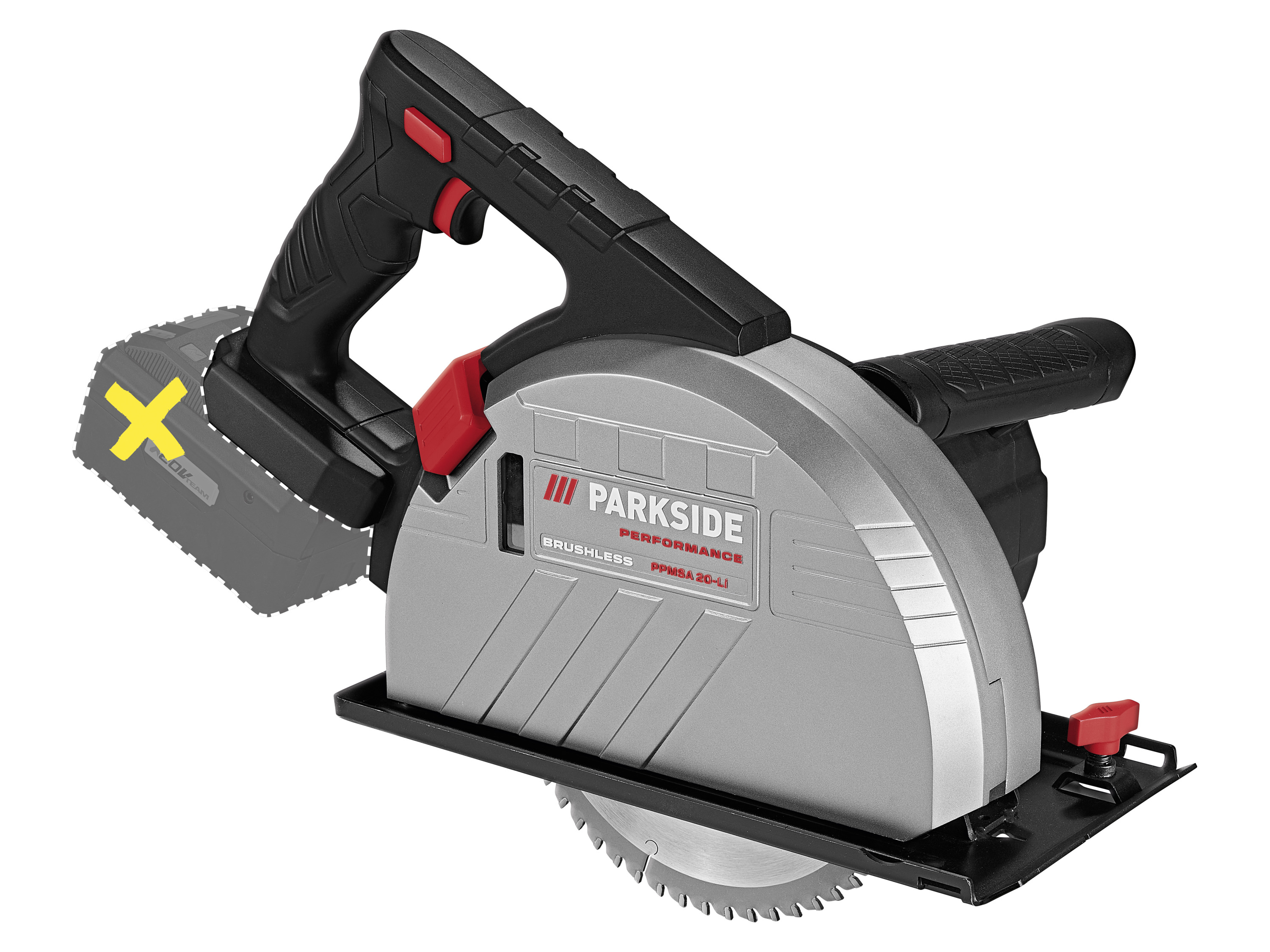 PARKSIDE PERFORMANCE® Akumulatorowa piła tarczowa do cięcia metalu, 20 V, PPMSA 20-Li A1 (bez akumulatora i ładowarki)